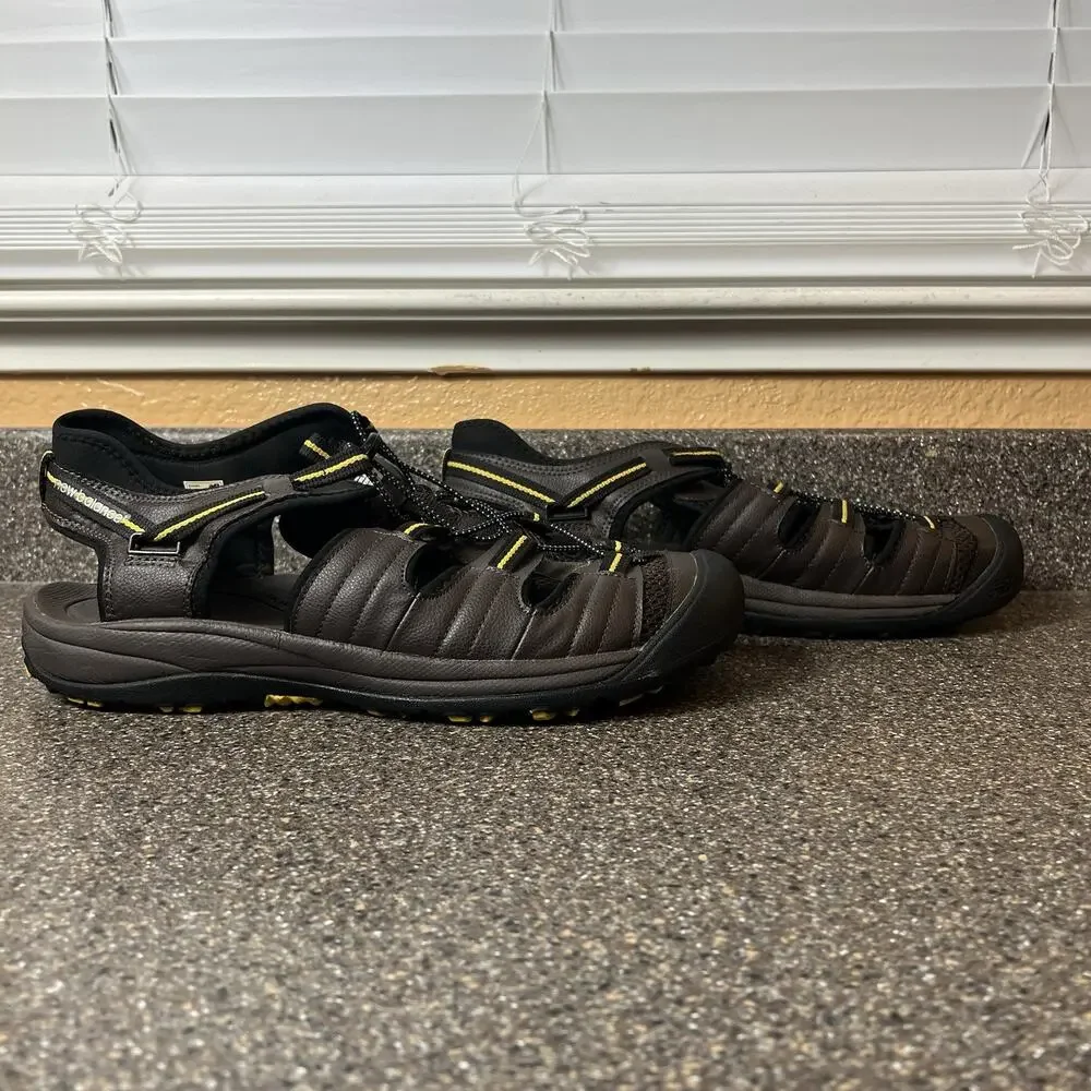 New Balance Men's Appalachian Closed Toe Hiking Sandals Size 14 Brown Drawstring